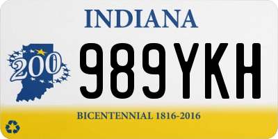 IN license plate 989YKH