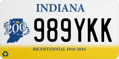 IN license plate 989YKK