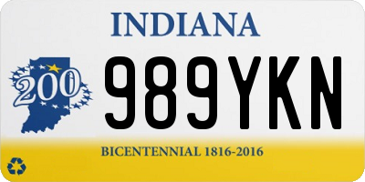 IN license plate 989YKN