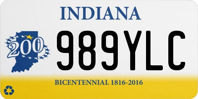 IN license plate 989YLC