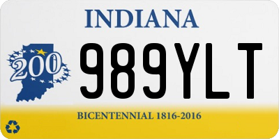 IN license plate 989YLT