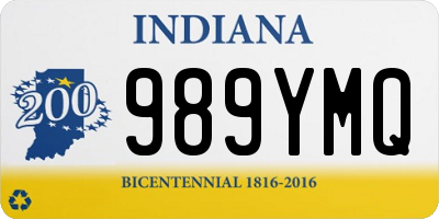 IN license plate 989YMQ