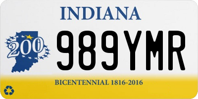 IN license plate 989YMR