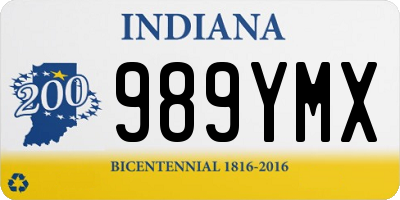 IN license plate 989YMX