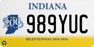 IN license plate 989YUC