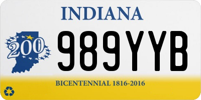 IN license plate 989YYB