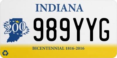 IN license plate 989YYG