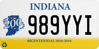 IN license plate 989YYI