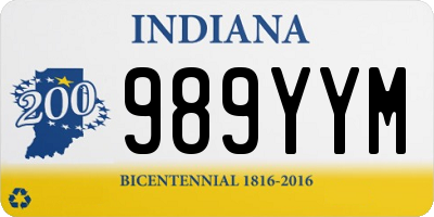 IN license plate 989YYM