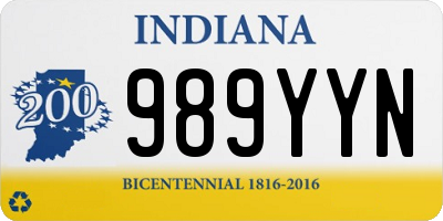 IN license plate 989YYN