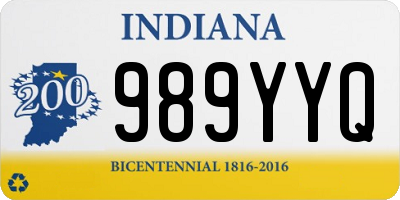 IN license plate 989YYQ