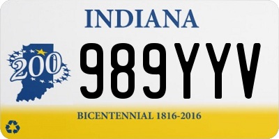 IN license plate 989YYV