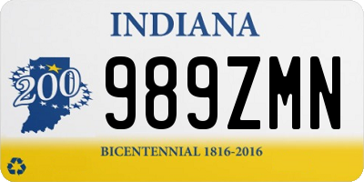 IN license plate 989ZMN