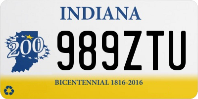 IN license plate 989ZTU