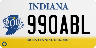 IN license plate 990ABL