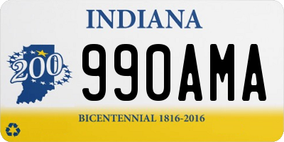 IN license plate 990AMA