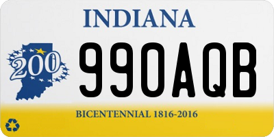 IN license plate 990AQB