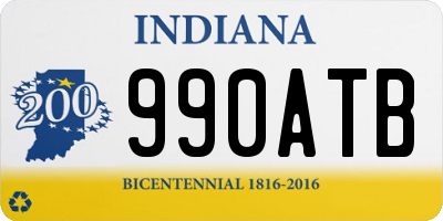 IN license plate 990ATB