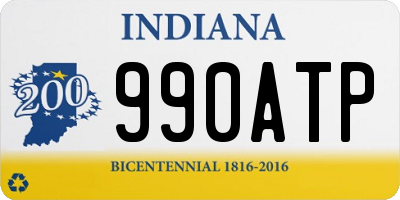 IN license plate 990ATP