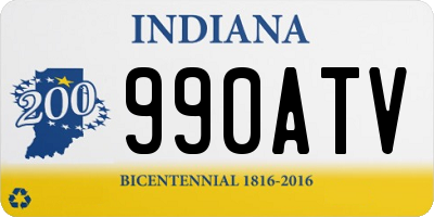 IN license plate 990ATV