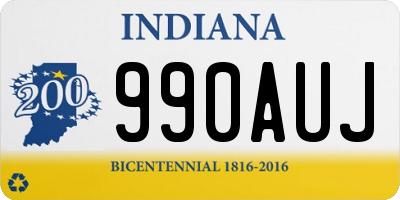 IN license plate 990AUJ