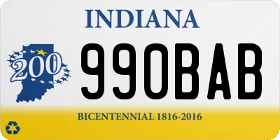 IN license plate 990BAB