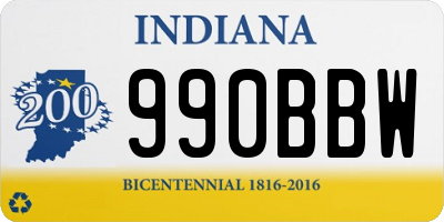 IN license plate 990BBW