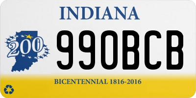 IN license plate 990BCB