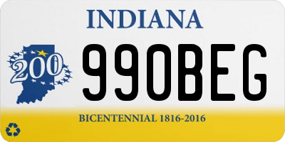 IN license plate 990BEG