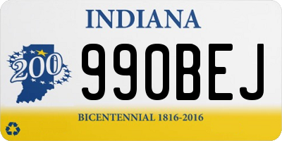 IN license plate 990BEJ