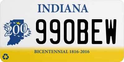 IN license plate 990BEW