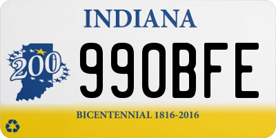IN license plate 990BFE