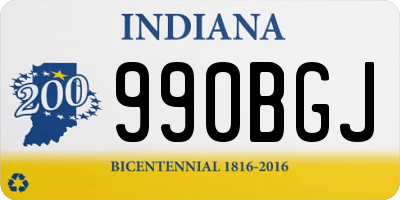 IN license plate 990BGJ