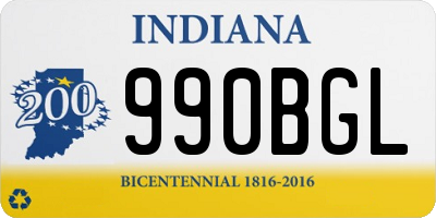 IN license plate 990BGL