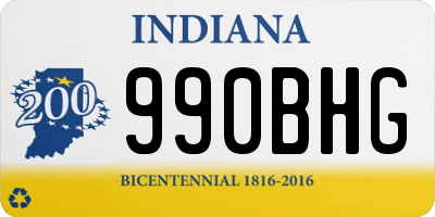 IN license plate 990BHG