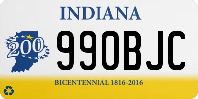 IN license plate 990BJC