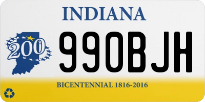 IN license plate 990BJH