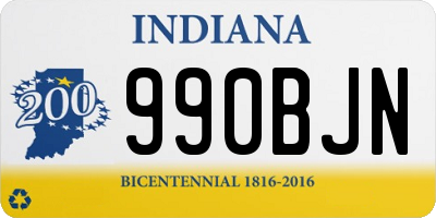 IN license plate 990BJN