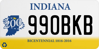 IN license plate 990BKB