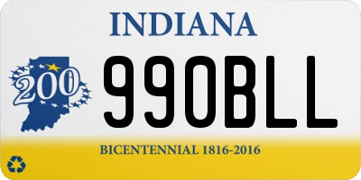 IN license plate 990BLL