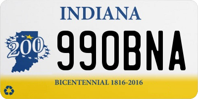 IN license plate 990BNA