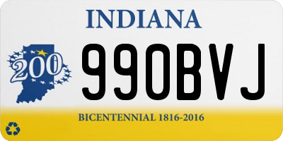 IN license plate 990BVJ