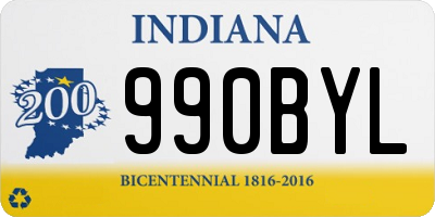 IN license plate 990BYL