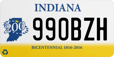 IN license plate 990BZH