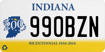 IN license plate 990BZN