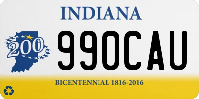 IN license plate 990CAU