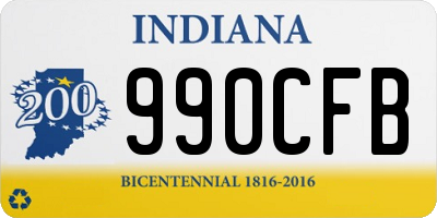 IN license plate 990CFB