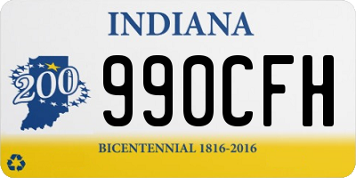 IN license plate 990CFH