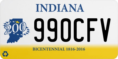 IN license plate 990CFV