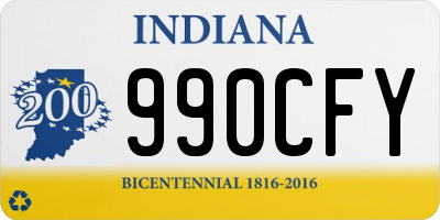 IN license plate 990CFY